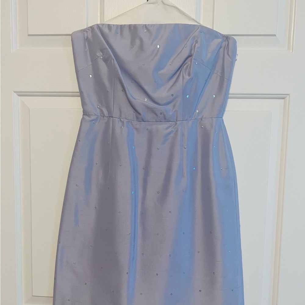 Elegant Strapless Lavender Dress by Phoebe